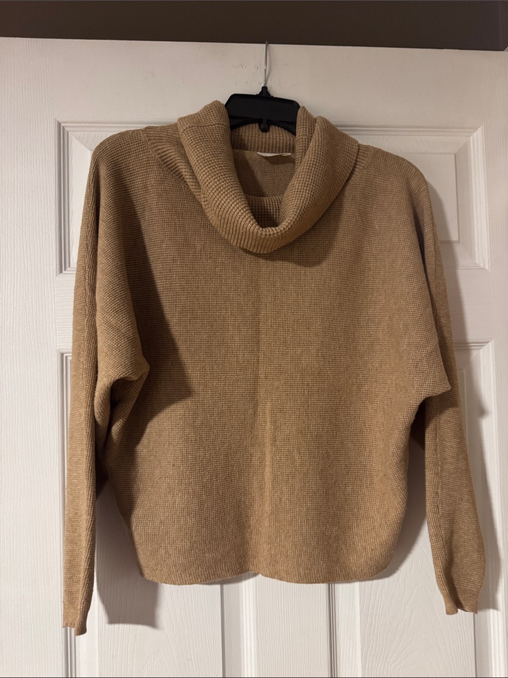 Cyrus Camel Cowl Neck Sweater